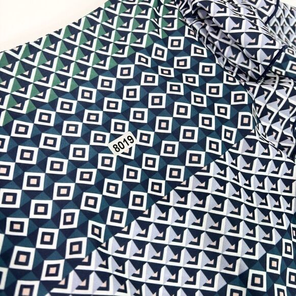 Parker Luisa Mini Dress Womens Medium Multicolor Geometric Print Flutter Sleeve - Picture 12 of 12